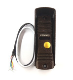 KW-139MCS-600 TVL PAL (медь) Kenwei Панель вызывная цветного видеодомофона PAL с ИК подсветкой с высоким разрешением видео, угол обзора 100гр, четырехпроводная, антивандальная, накладная, укомплектована уголком и козырьком для уличной установки.