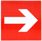 Знак "Направление к месту расположения пожарного оборудования"